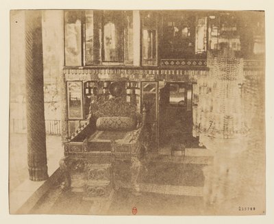 Tehran. Ordinary Throne in the Otak e-Gulistan by Luigi Pesce
